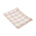 Set of Three Amber and White Tea Towels