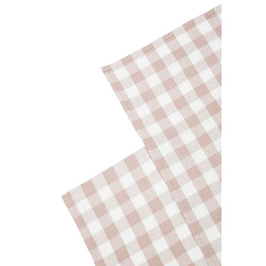 Set of Three Amber and White Tea Towels