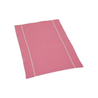 Set of 3 Pink and White Waffle Tea Towels