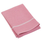 Set of 3 Pink and White Waffle Tea Towels