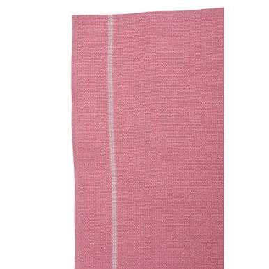 Set of 3 Pink and White Waffle Tea Towels