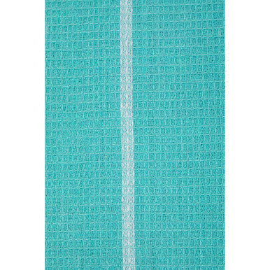 Set of 3 Green and White Waffle Tea Towels