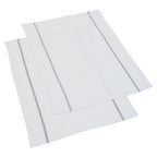 Set of 3 White and Grey Violet Waffle Tea Towels