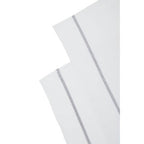 Set of 3 White and Grey Violet Waffle Tea Towels