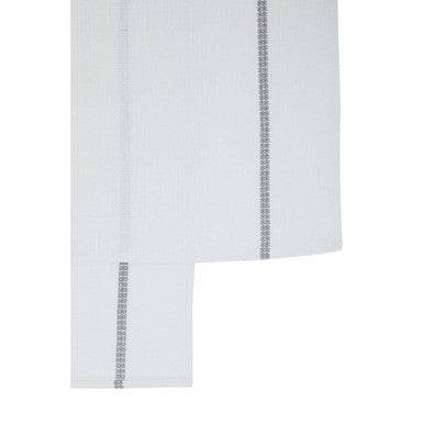 Set of 3 White and Grey Violet Waffle Tea Towels