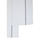 Set of 3 White and Grey Violet Waffle Tea Towels