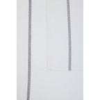 Set of 3 White and Grey Violet Waffle Tea Towels