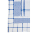 Set of Three Waffle Blue and White Tea Towels