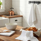 Set of 3 White Terry Tea Towels