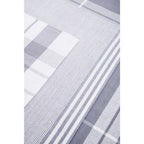 Set of Three Grey and White Tea Towels