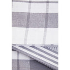 Set of Three Grey and White Tea Towels