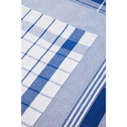 Set of Three Blue and White Tea Towels