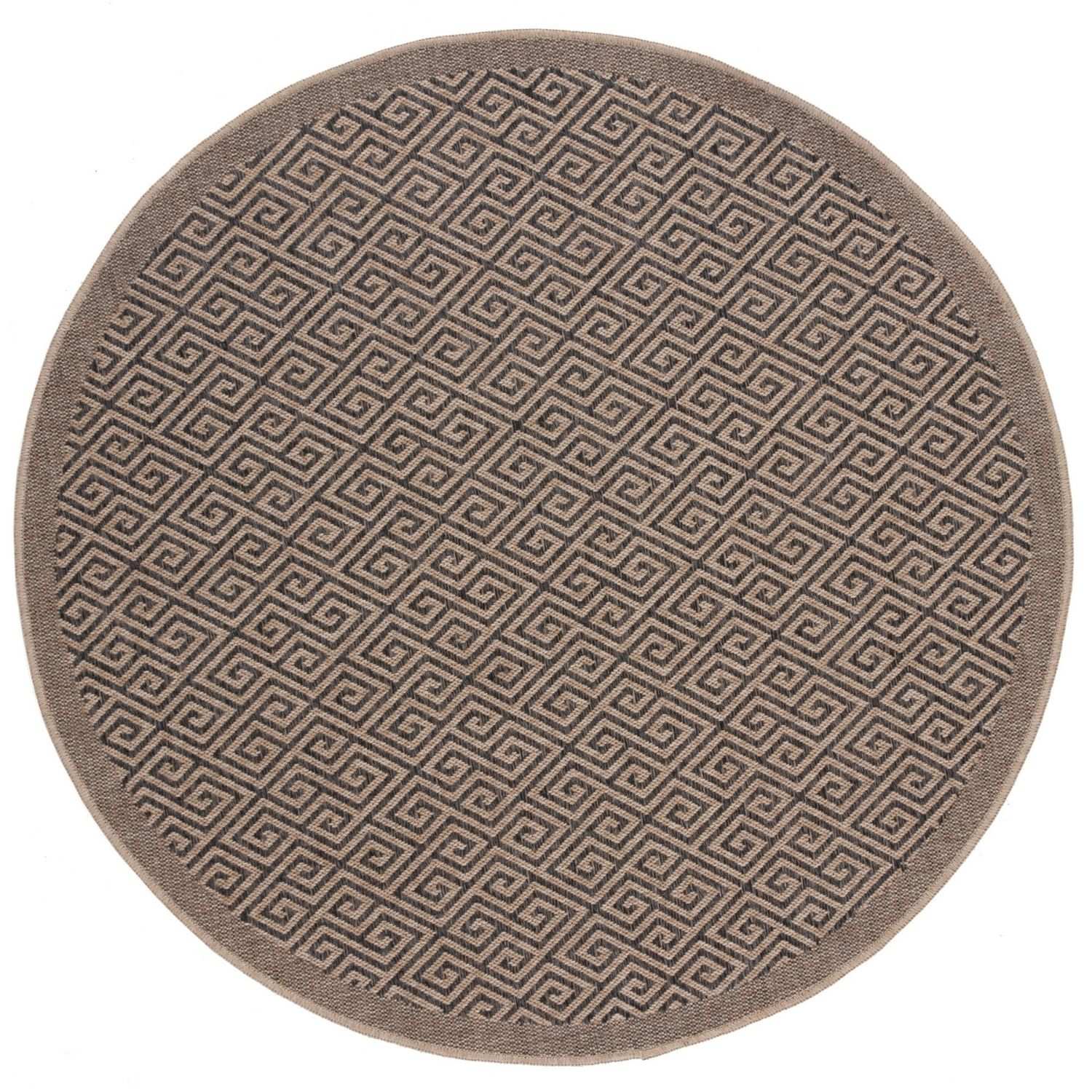 Nature Outdoor Rug Dark Grey Ø 160 cm