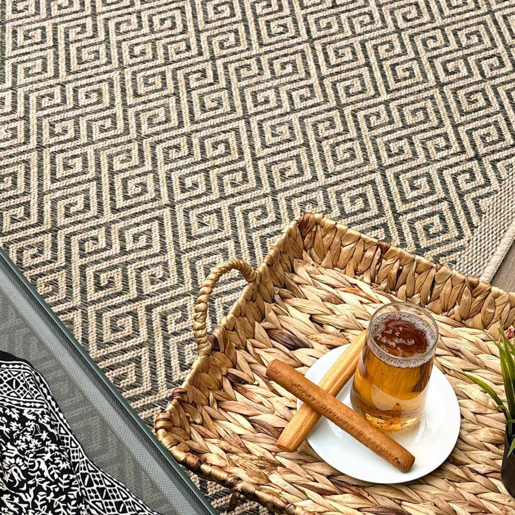 Nature Outdoor Rug Dark Grey