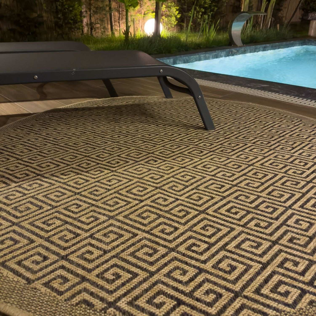 Nature Outdoor Rug Dark Grey