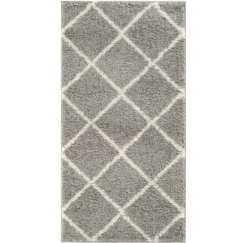 Moroccan Grey Shaggy Rug
