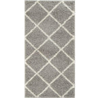 Moroccan Grey Shaggy Rug