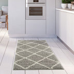 Moroccan Grey Shaggy Rug