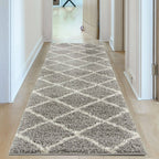 Moroccan Grey Shaggy Rug