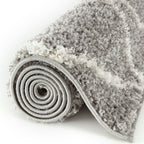 Moroccan Grey Shaggy Rug