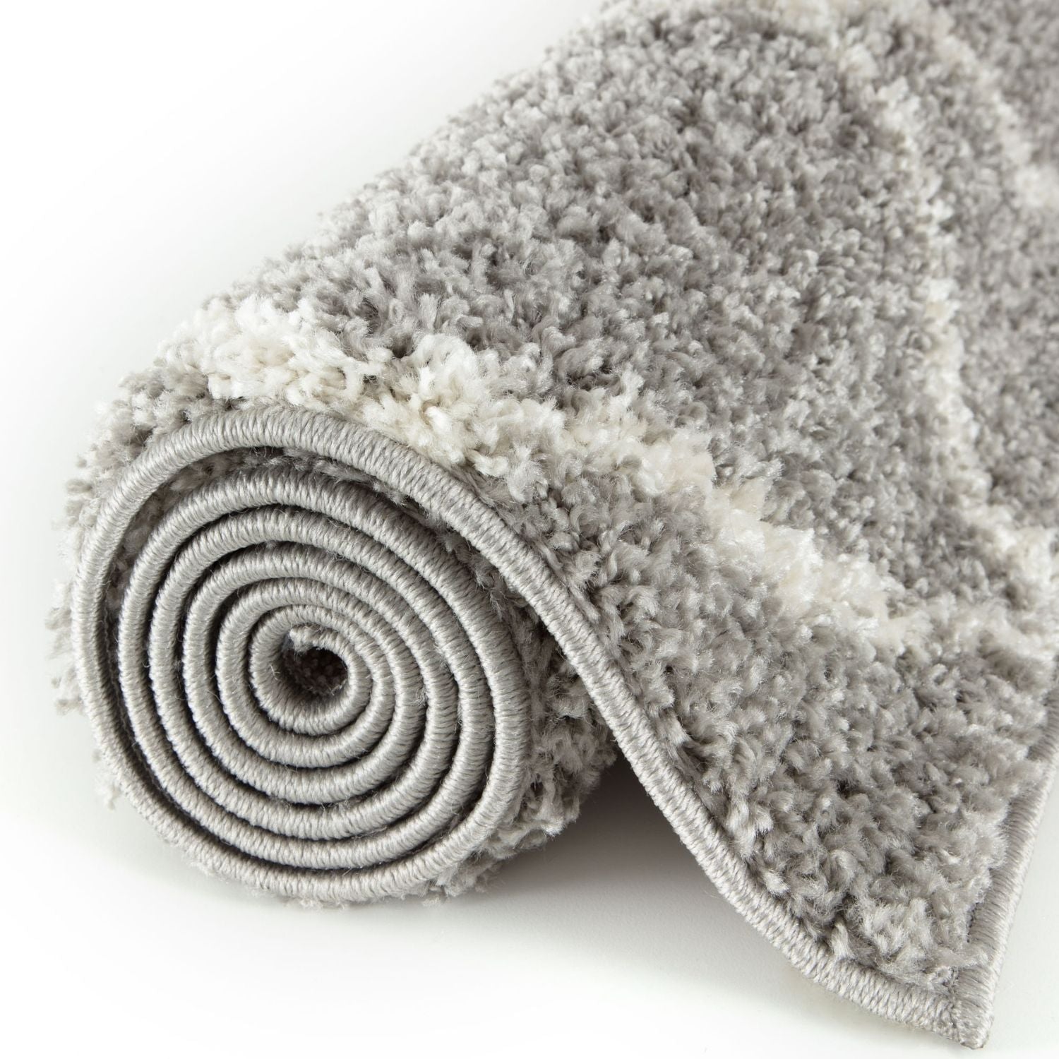 Moroccan Grey Shaggy Rug