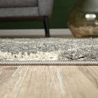 Moroccan Grey Shaggy Rug