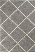 Moroccan Grey Shaggy Rug