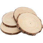 10 PCS Natural Wood Slices 18-20cm Unfinished Round Log Discs
