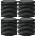 48 PCS Round Black Slate Coasters for Laser Engraving