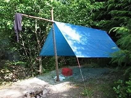 Blue Tarpaulin Waterproof Ground Sheet