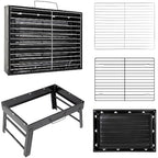 Charcoal Barbecue, Portable Foldable BBQ Grill, Table Charcoal BBQ for Picnic, Travel, Garden, Camping - M Size