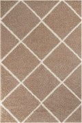 Moroccan Beige Shaggy Rug