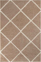 Moroccan Beige Shaggy Rug
