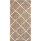 Moroccan Beige Shaggy Rug