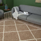 Moroccan Beige Shaggy Rug