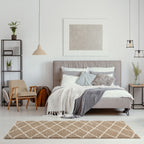 Moroccan Beige Shaggy Rug