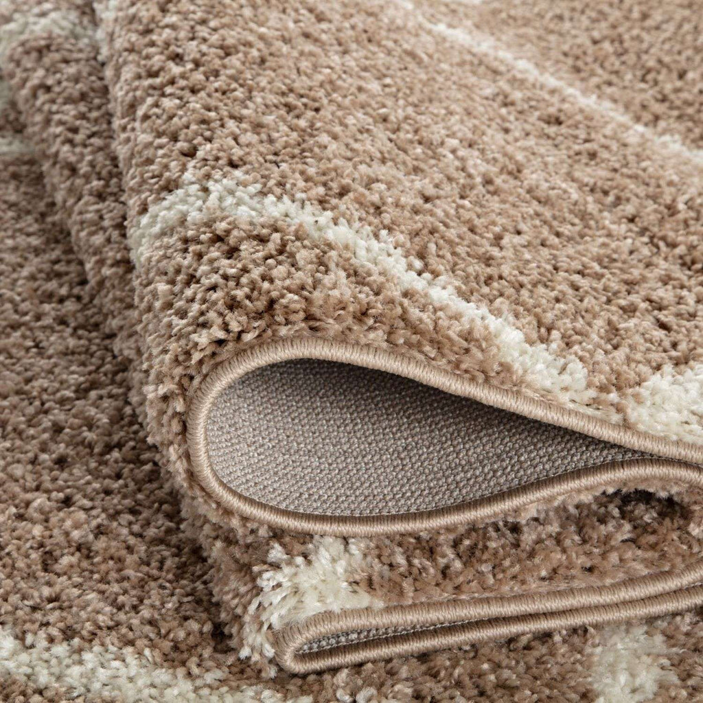 Moroccan Beige Shaggy Rug