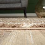 Moroccan Beige Shaggy Rug