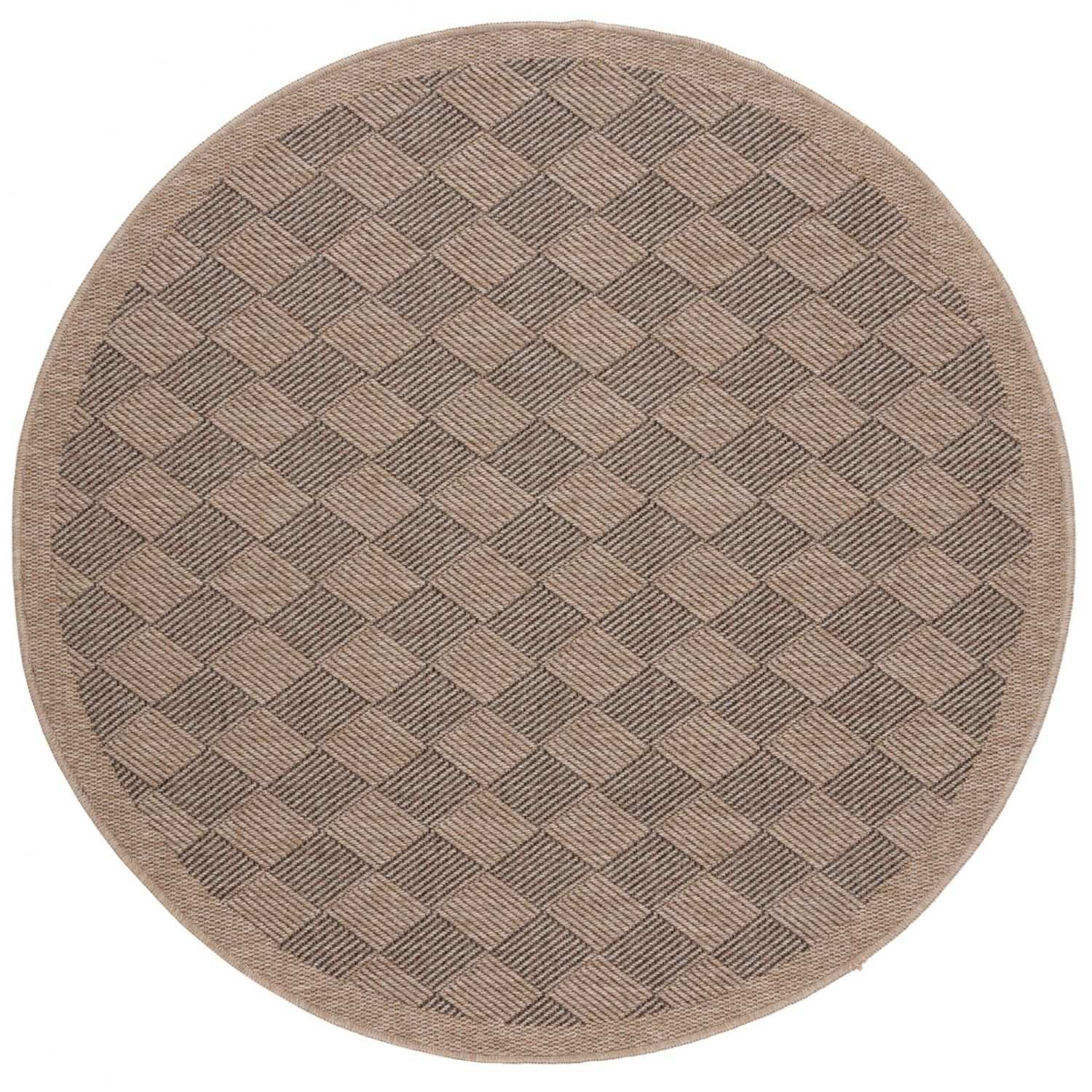 Nature Outdoor Rug Dark Grey Ø 160 cm
