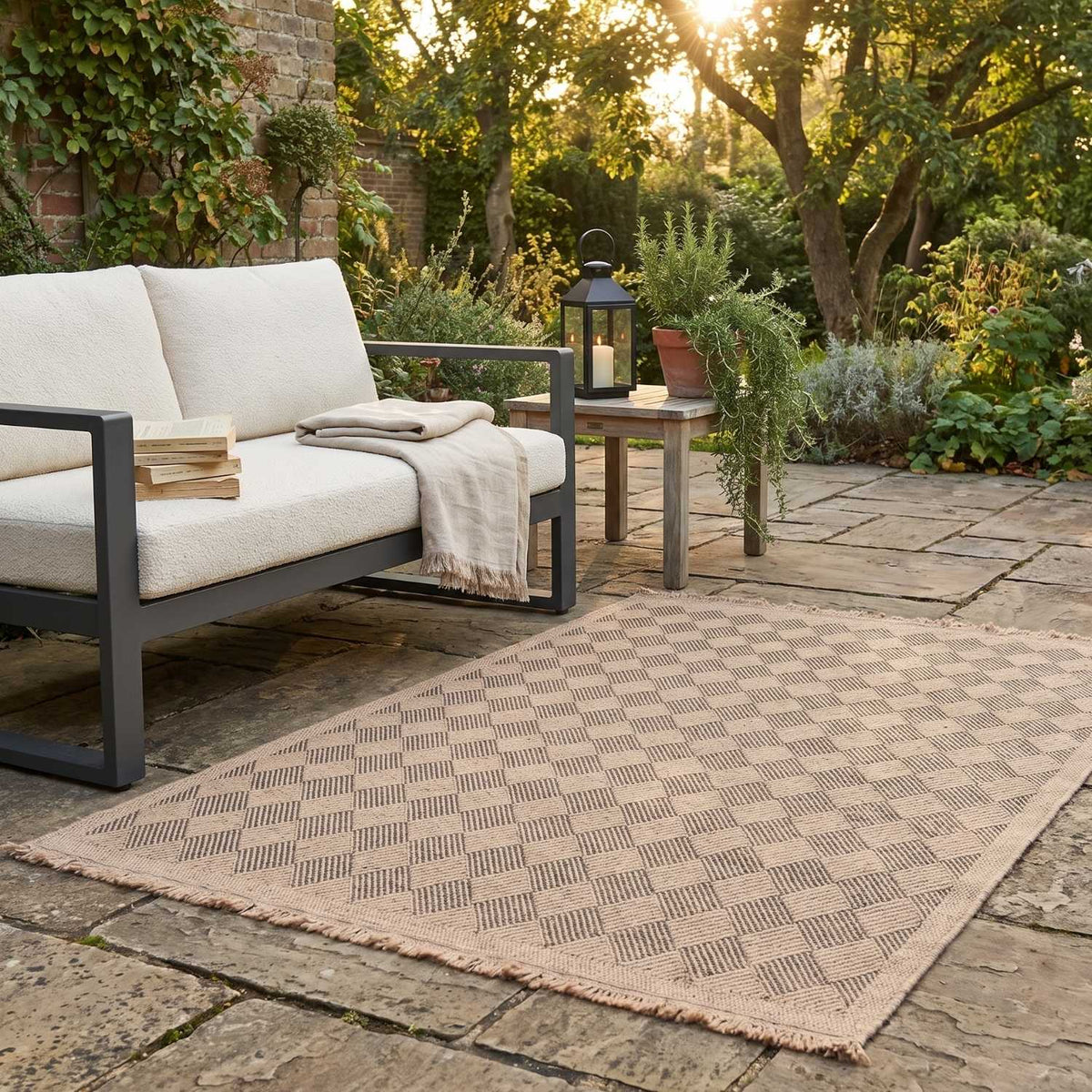 Nature Outdoor Rug Dark Grey
