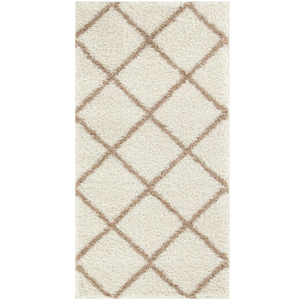 Moroccan Ivory Shaggy Rug