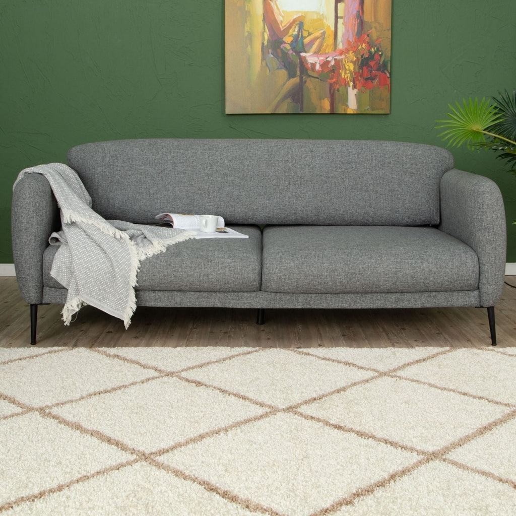 Moroccan Ivory Shaggy Rug