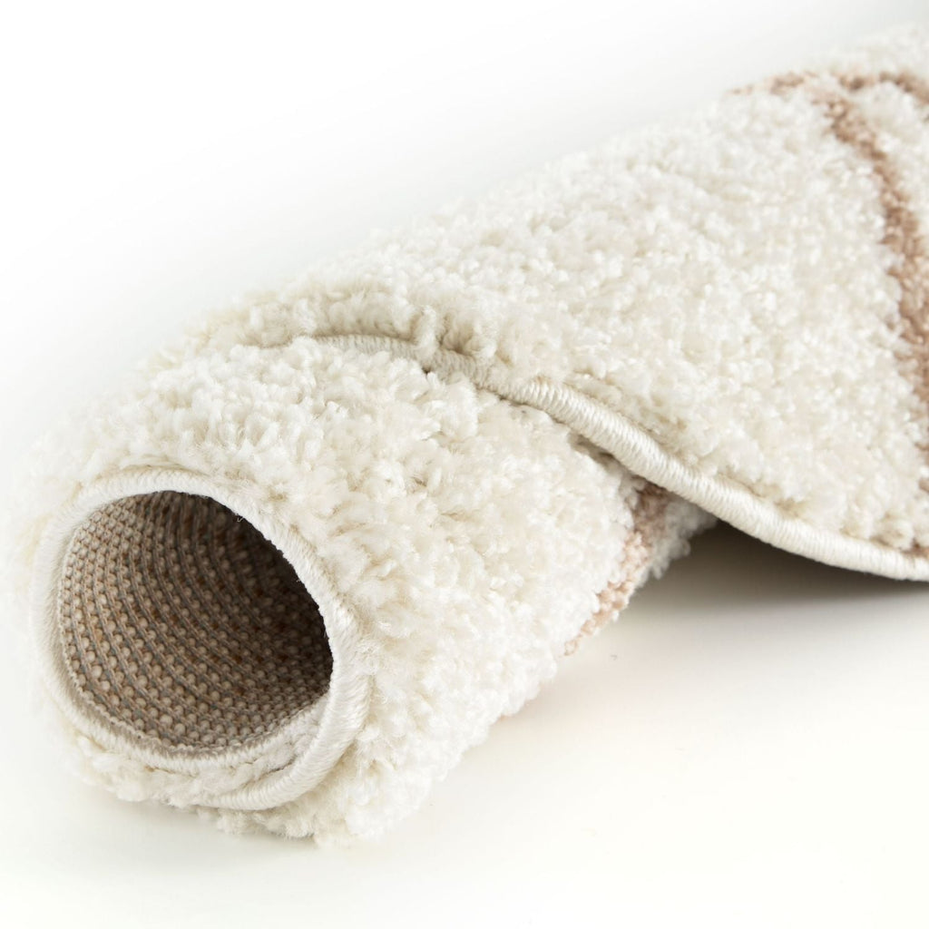 Moroccan Ivory Shaggy Rug