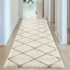 Moroccan Ivory Shaggy Rug