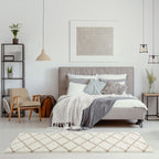Moroccan Ivory Shaggy Rug
