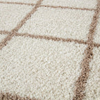 Moroccan Ivory Shaggy Rug