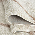 Moroccan Ivory Shaggy Rug