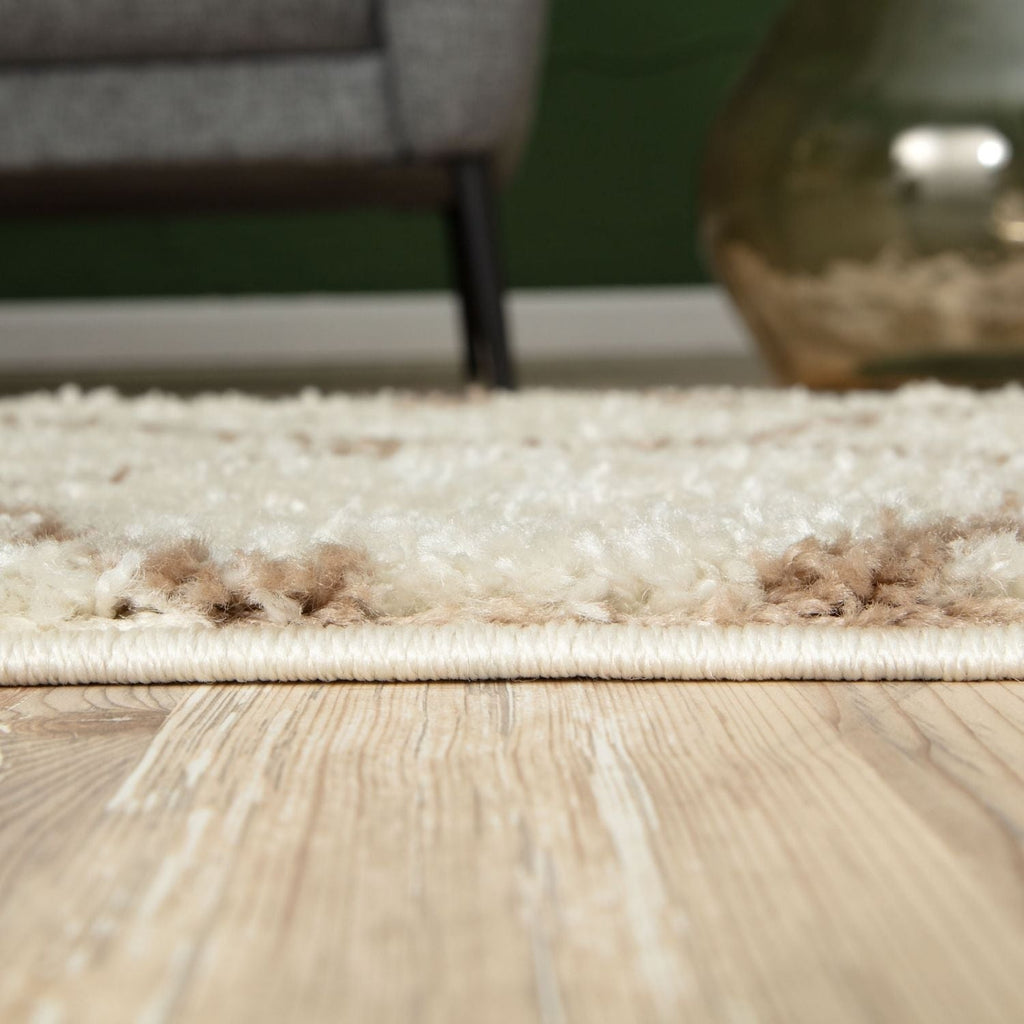 Moroccan Ivory Shaggy Rug
