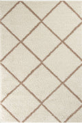 Moroccan Ivory Shaggy Rug