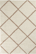 Moroccan Ivory Shaggy Rug